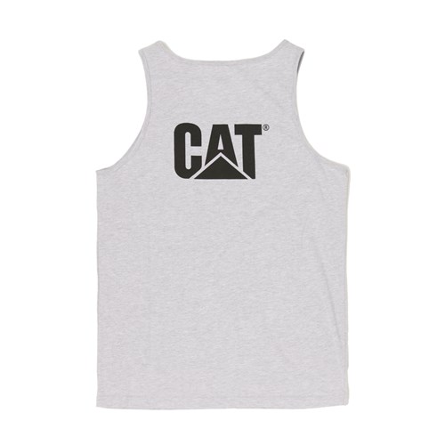 Trademark Singlet Grey Rear logo