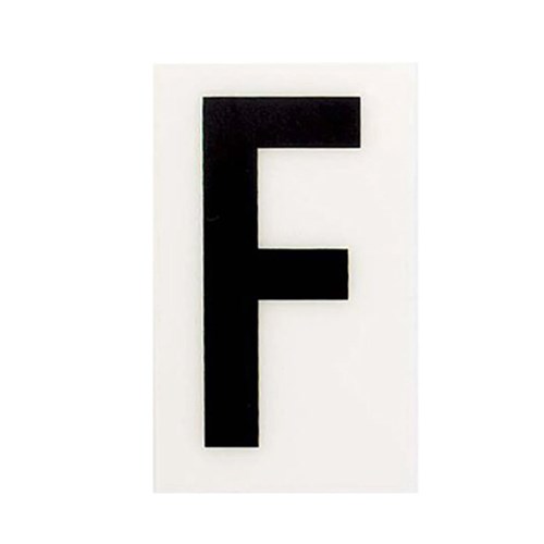 Sandleford White 'F' 60x35mm Self Adhesive Letter