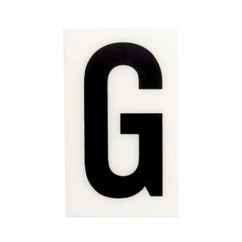 Sandleford White 'G' 60x35mm Self Adhesive Letter
