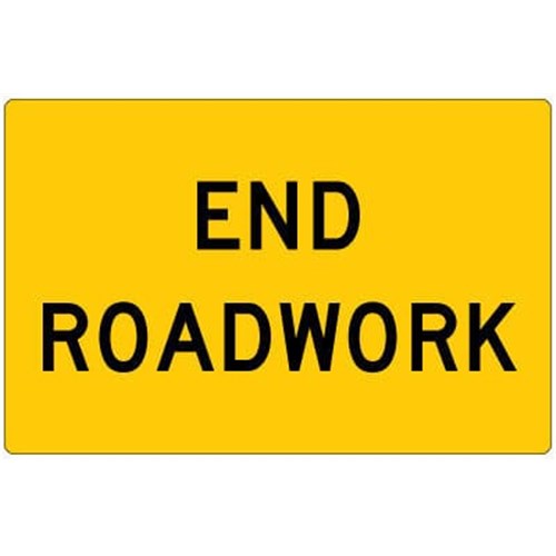 Unifrom Safety Sign Flate Plat Swing Stand End Roadwork Metal