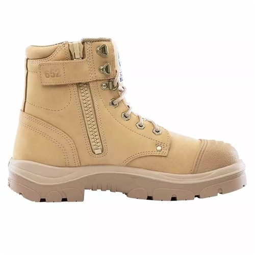 Steel blue argyle zip scuff cap boots 312652