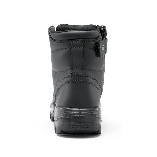 Steel blue argyle ladies safety boot