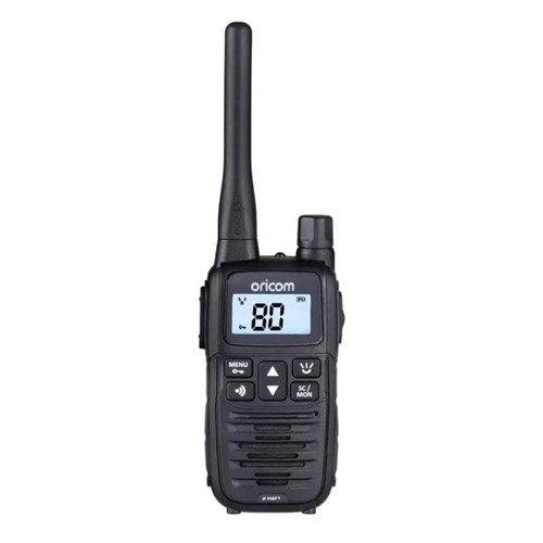 Oricom Single 2W Uhf Radio With Rechargeable Batteries