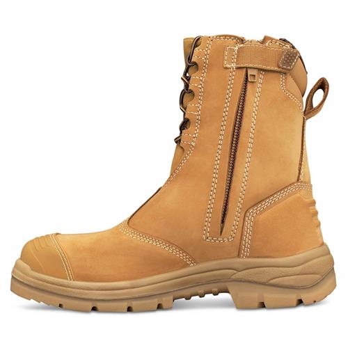 Oliver hi leg zip sided boot with slip resistant sole