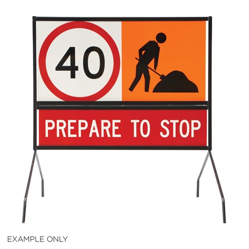 Detour Left Arrow 1200x300mm Multi-Message Sign TC230