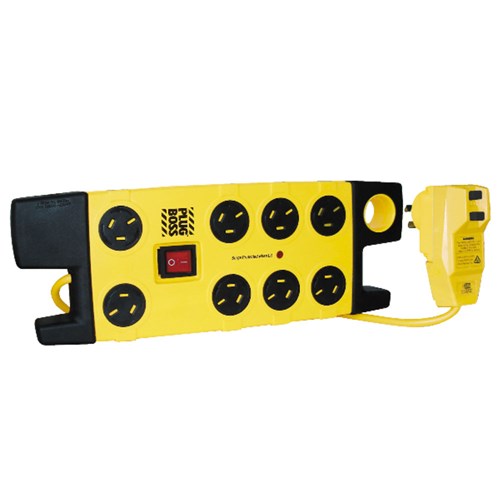 HPM Electrical 8 Outlet RCD-protected PlugBoss Powerboard