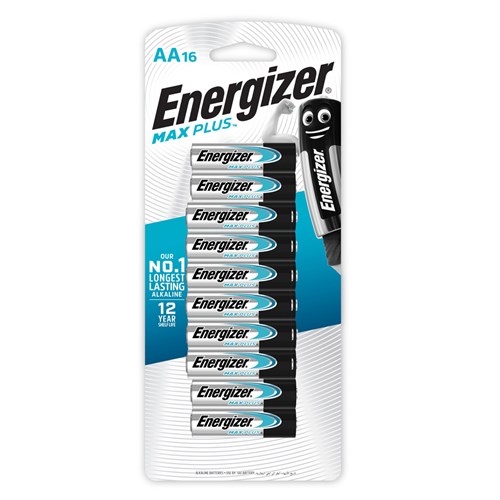Energizer Max Plus AA Batteries EP91HP16 16Pk