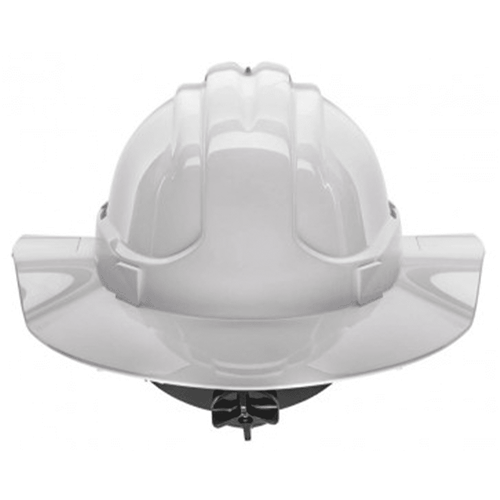 broad brim hard hat
