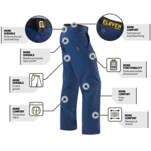 Men's cotton drill work pants