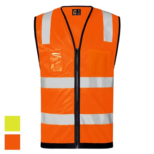 High Visibility Taped Zipped Vest