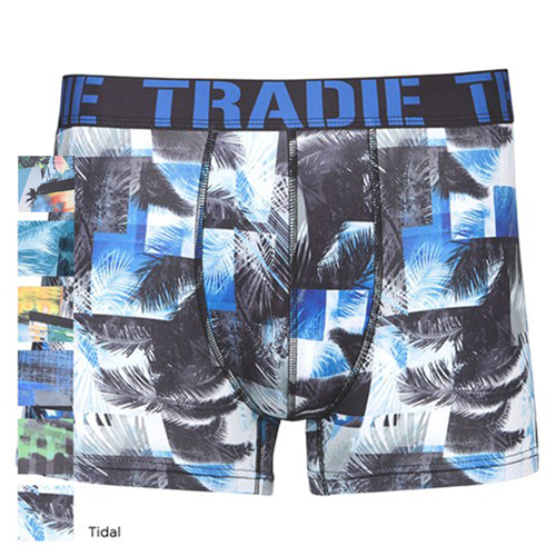 TRADIE Workwear Men's Work N Surf Trunk Digi Overload