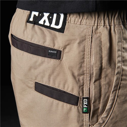 Stretch ripstop elastic waist work shorts