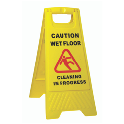 Safety A-Frame 'Wet Floor' Yellow Floor Sign