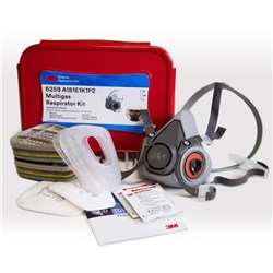 3M Australia 6259 Kit Starter Respirator Multi Gas Large A1B1E1K1P2 AT010782459