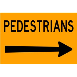 UNISAF Flat Plate suite Swing Stand - Pedestrians Right Arrow